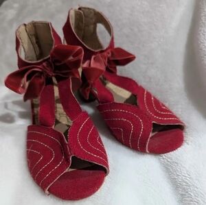 Joyfolie Girls Elegant Red shoes